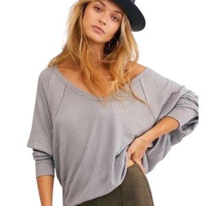 Free People Santa Clara Thermal V-Neck